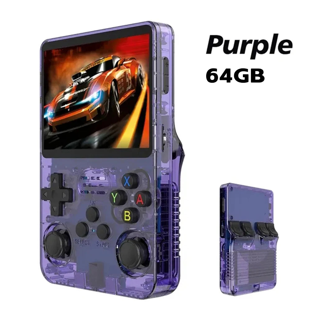 R36S retro handheld video game console 64GB game 3.5-inch IPS screen handheld game console open-source Linux gift