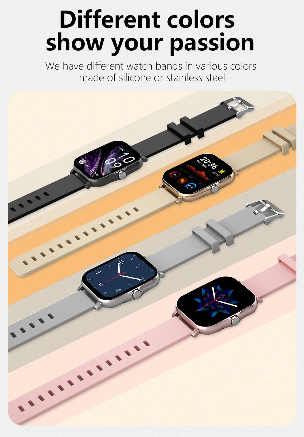 PHONEPACE Y13 Smart Watch – Call Function Fitness And Heart Rate Tracker Weather Alarms for Outdoor Sports Activities