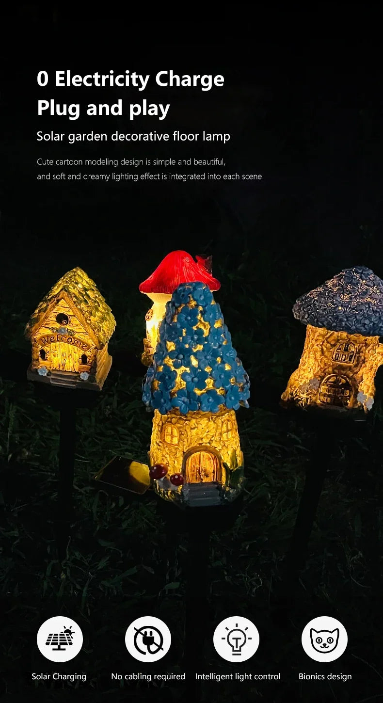 Solar Powered Owl Animal Lawn Lamp Solar Led Light Outdoor Garden Decoration Lamp Waterproof Solar Lights