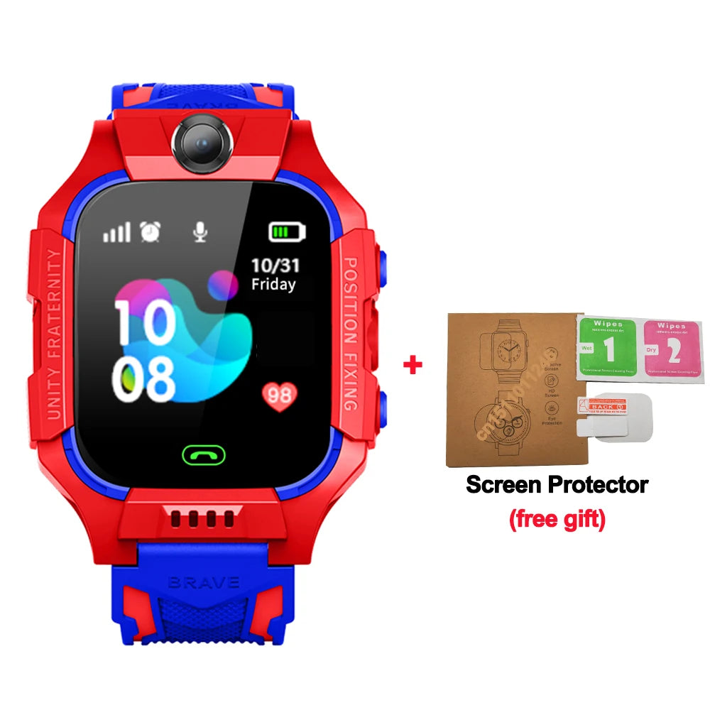 Smart Watch Kids 2g Sim Card Smartwatch for Children SOS Tracker Call Phone Camera Voice Chat Photo Boys Girls Birthday Gifts