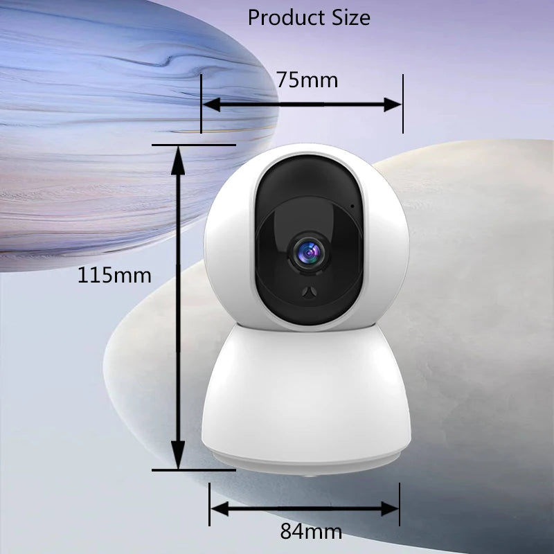 HD 4MP Tuya Smart Mini WiFi IP Camera Surveillance Camera Automatic Tracking Indoor Wireless Security Home CCTV Baby Monitor