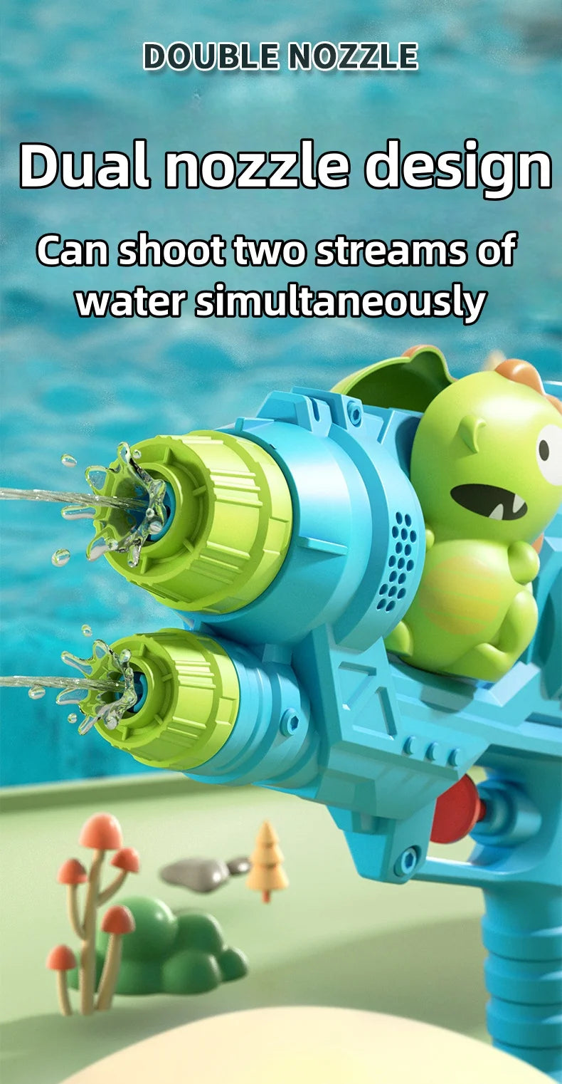 Dinosaurs ducks sharks  twin sprinklers water gun toys water fights family gatherings party games water pools beach toys