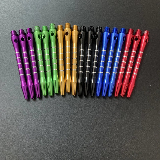 6 pcs high-end metal darts Aluminum rod Size 48mm/1.89inch Metal rod color engraving line set 6 colors Select accessories