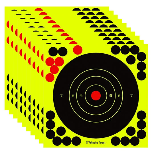 100-10PCS 8-inch Splatter Target High Visibility Adhesive Shooting Target Stickers Reactive Hunting Shooting Training Paper