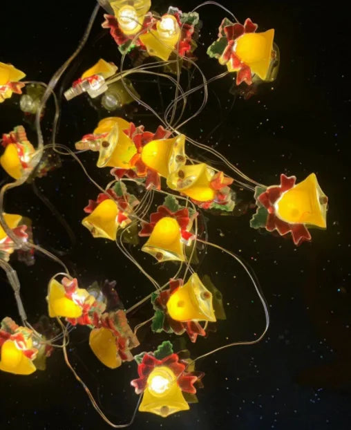 2M Fairy String Lights Santa Claus Snowman LED Garland String Lights Bedroom Garden Decorations 2024 Merry Christmas Supplies