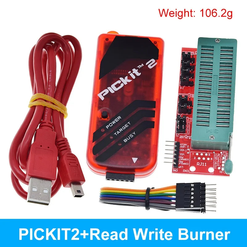TZT PICKit2 PICKIT3 PICKit3.5 Programmer + PIC ICD2 PICKit 2 PICKIT 3 PICKIT 3.5 Programming Adapter Universal Programmer Seat