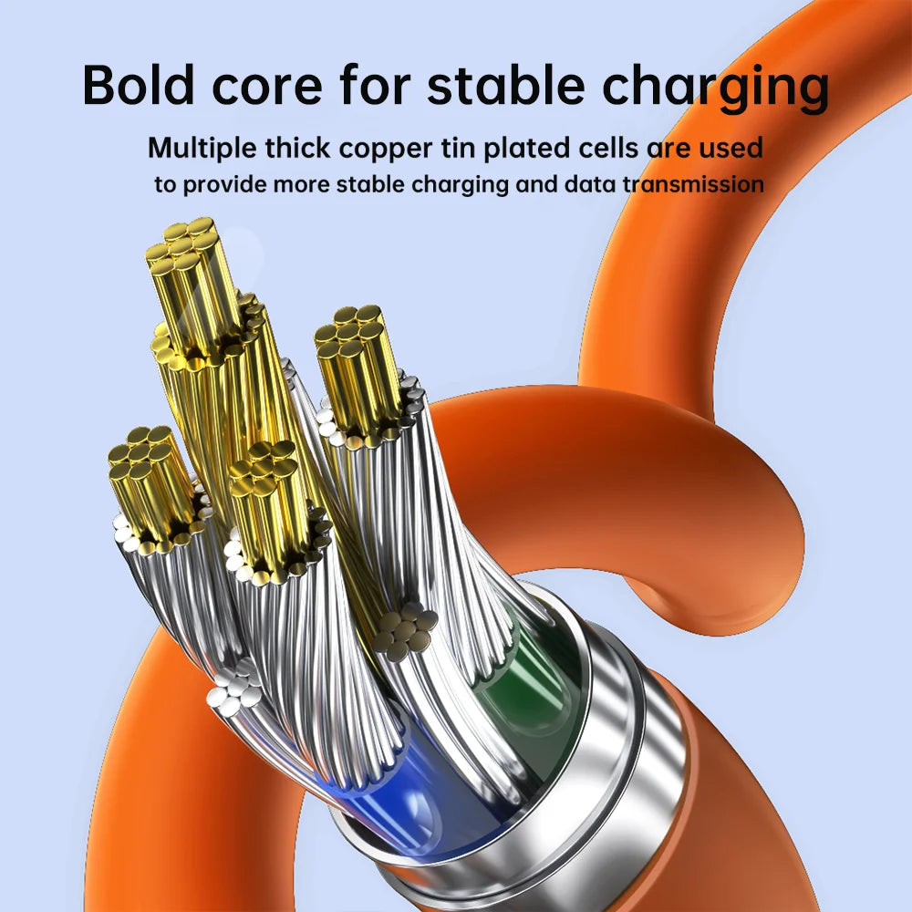 NNBILI 6A 120W USB C To Type C Cable For Samsung S24 iPhone 15 16 Pro Max Macbook Xiaomi 15 POCO PD Fast Charging Charger cable