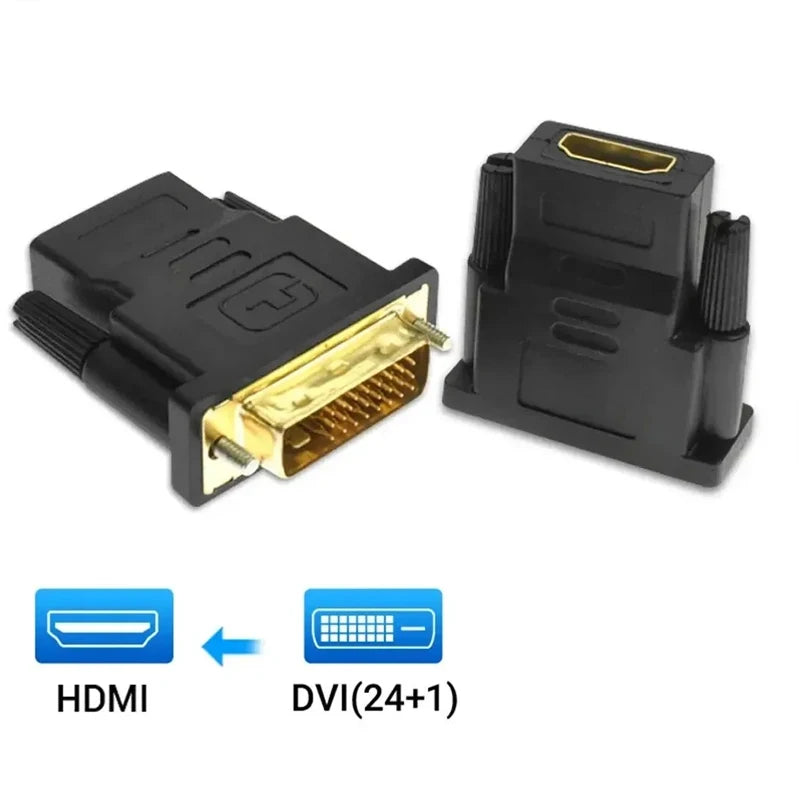 DVI to HDMI-Compatible Adapter DVI to HDMI-Compatible Plated Plug DVI to HDMI-compatible Video Converter for PC HDTV Projector