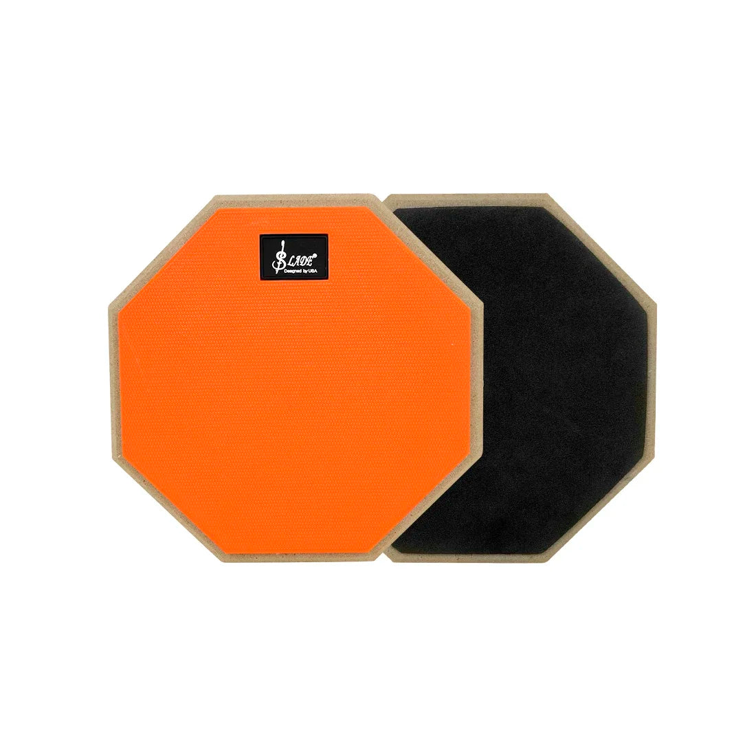 SLADE 8 Inch 12 Inch Drum Practice Pad Rubber Wooden Dumb Drum Pad Mute Training for Jazz Drums Exercise Beginners