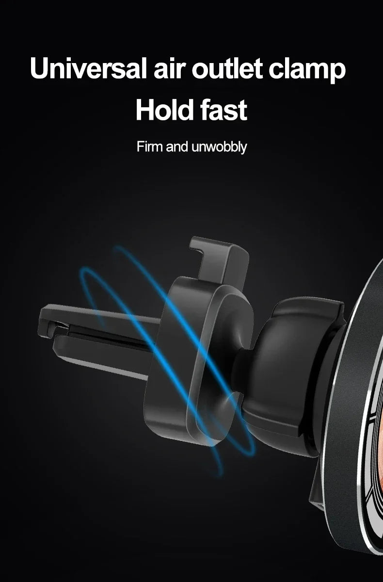 30W Car Magnetic Wireless Charger Phone Holder Stand for iPhone 15 14 13 12 Pro Max Samsung Car Mount Fast Charging Dock Station