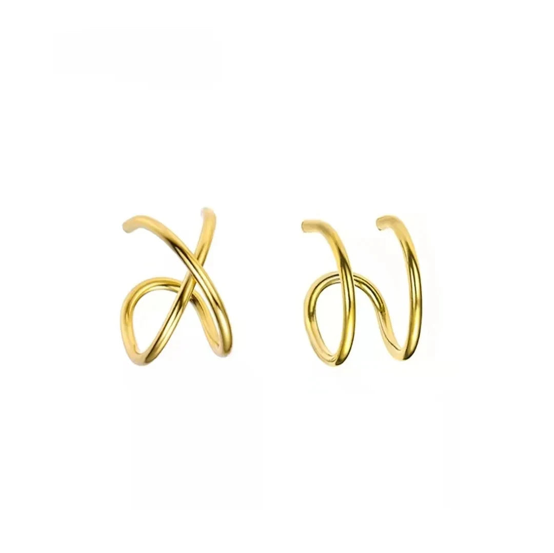 Stainless Steel Clip Earrings for Women High Quality Creative Simple C Non-Piercing Ear Clip Cuff Ear Buckle Trend Jewelry Gift