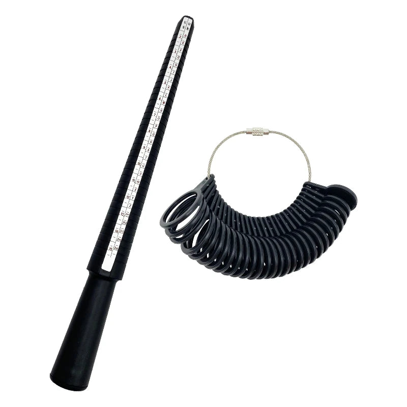 1Pc Professional Jewelry Tools Ring Mandrel Stick Finger Gauge Ring Sizer Measuring UK/US/EU/№ Size for DIY Jewelry Size ToolS