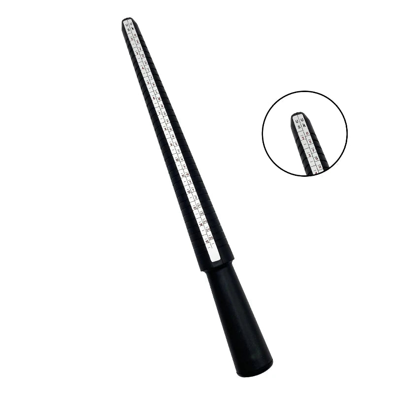 1Pc Professional Jewelry Tools Ring Mandrel Stick Finger Gauge Ring Sizer Measuring UK/US/EU/№ Size for DIY Jewelry Size ToolS