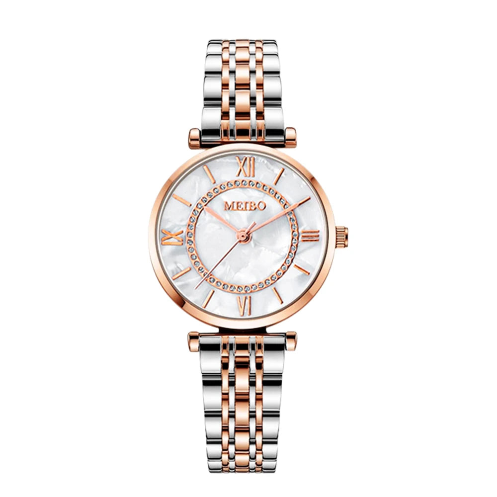 Womens Luxury Crystal Women Bracelet Watches Top Brand Fashion Diamond Ladies Quartz Watch Steel Female Wristwatch