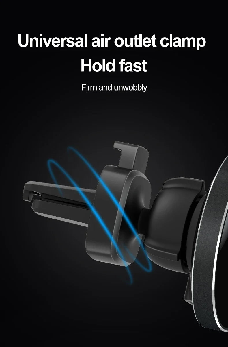 30W Car Magnetic Wireless Charger Phone Holder Stand for iPhone 15 14 13 12 Pro Max Samsung Car Mount Fast Charging Dock Station