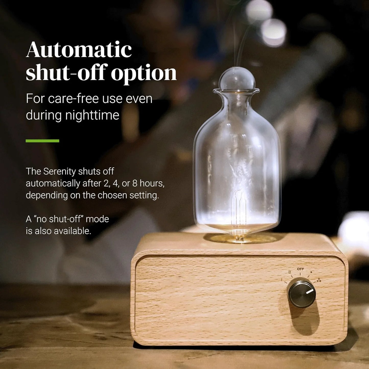 Nebulizing Essential Oil Diffusers For Aromatherapy - Battery Operated Diffuser Wood & Glass Oil Diffuser For Home Office