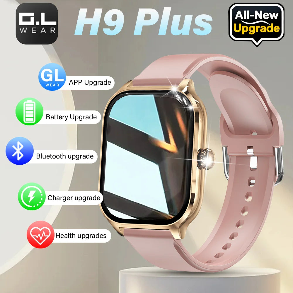 LAXASFIT 2025 New Smart Watch Bluetooth Talk Full Touch Screen Heart Rate Monitor Sports Fitness Smart Watch Men Women Gift