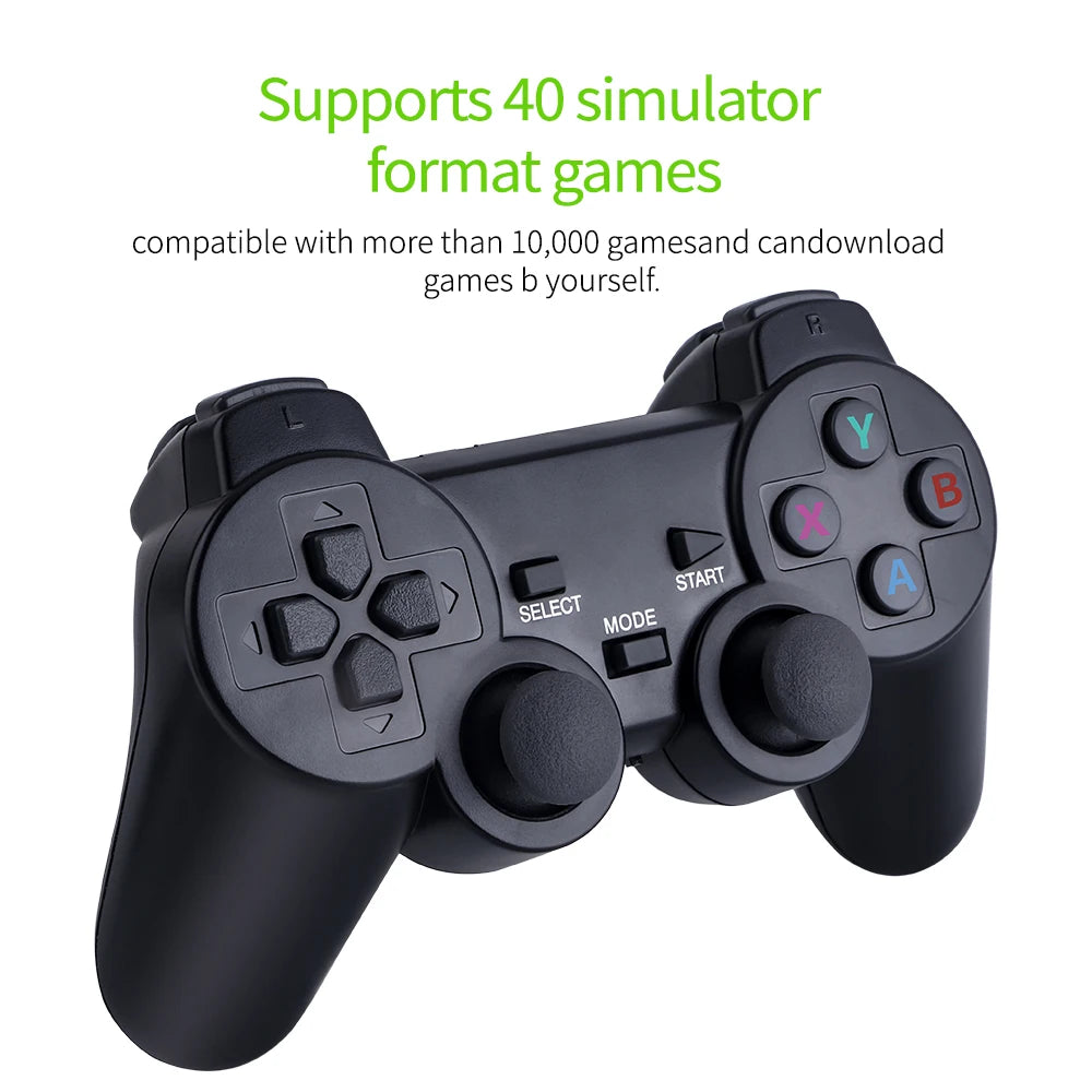 M8 Retro Game Console - 4K HD TV Stick with 20,000 Preloaded Games & Dual Wireless Controllers