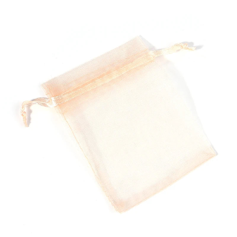 10pcs/Lot 24 Colors Organza Bags Jewelry Bag Wedding Gift Storage Drawstring Pouches Jewelry Packaging Bags Present Wholesale
