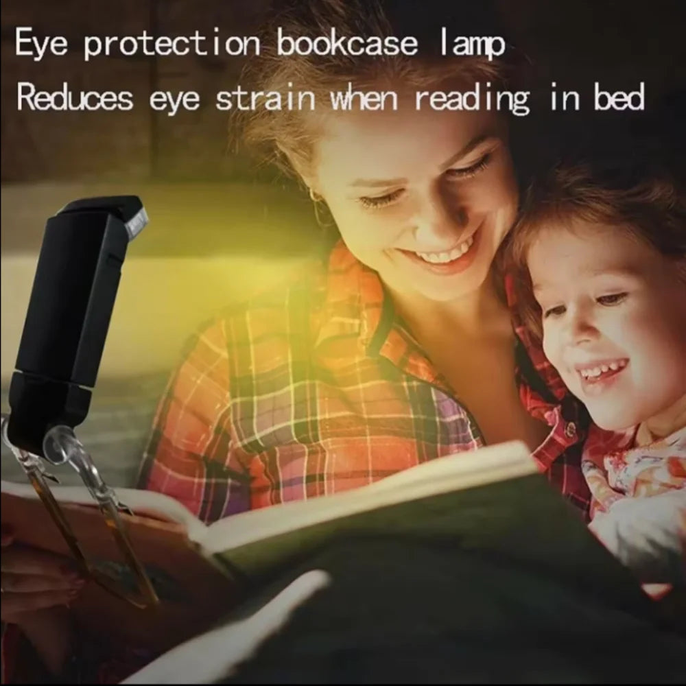 Portable Rechargeable Book Lamp 3 Brightness Levels Flexible Clip On Book Lights LED Desk Reading Light for Kids Bookmark Lamp