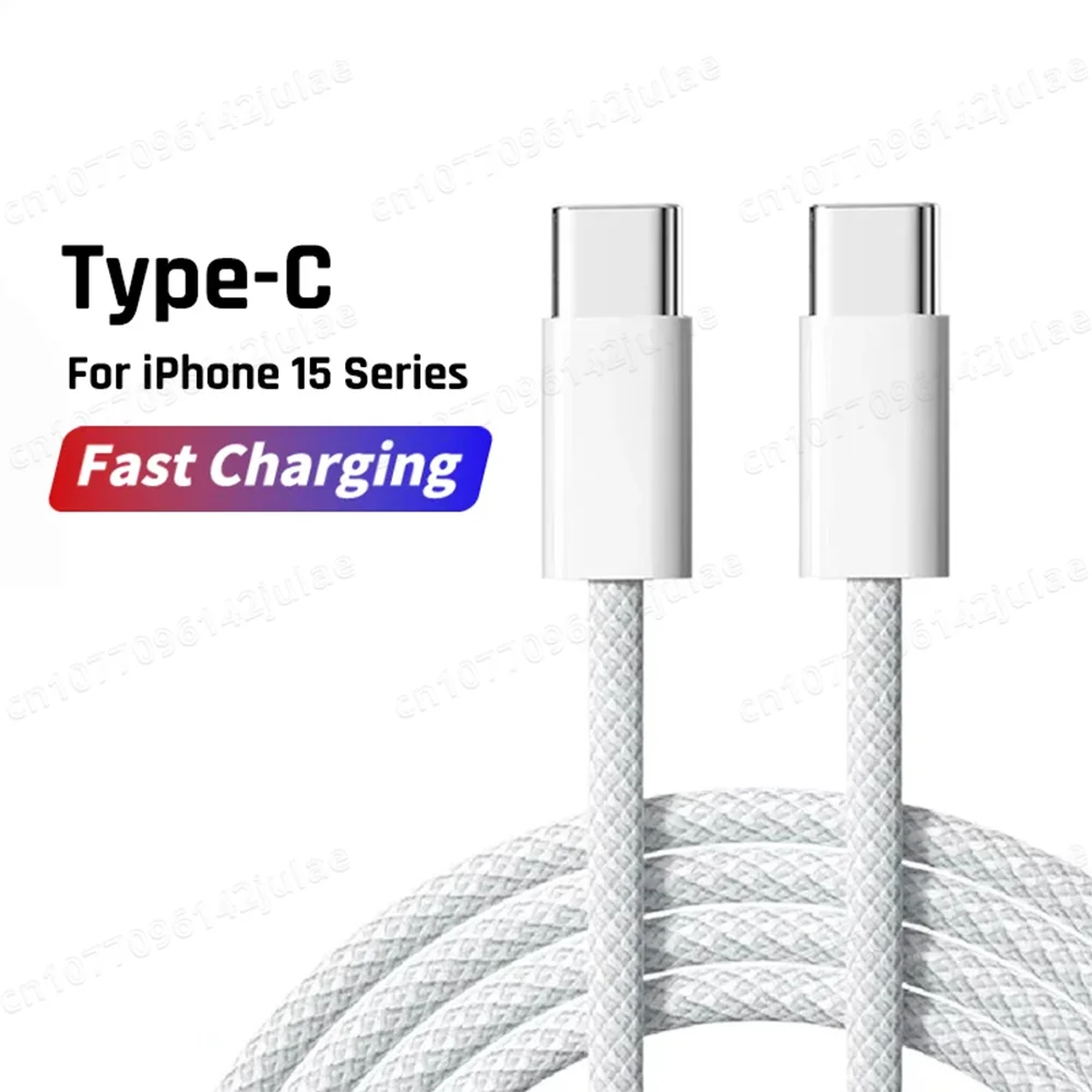 NNBILI 60W USB C to USB C Fast Charging PD Cable For iPhone 15 Pro Max Plus iPad Air 5 Samsung Huawei Xiaomi Type-C to Type-C ﻿