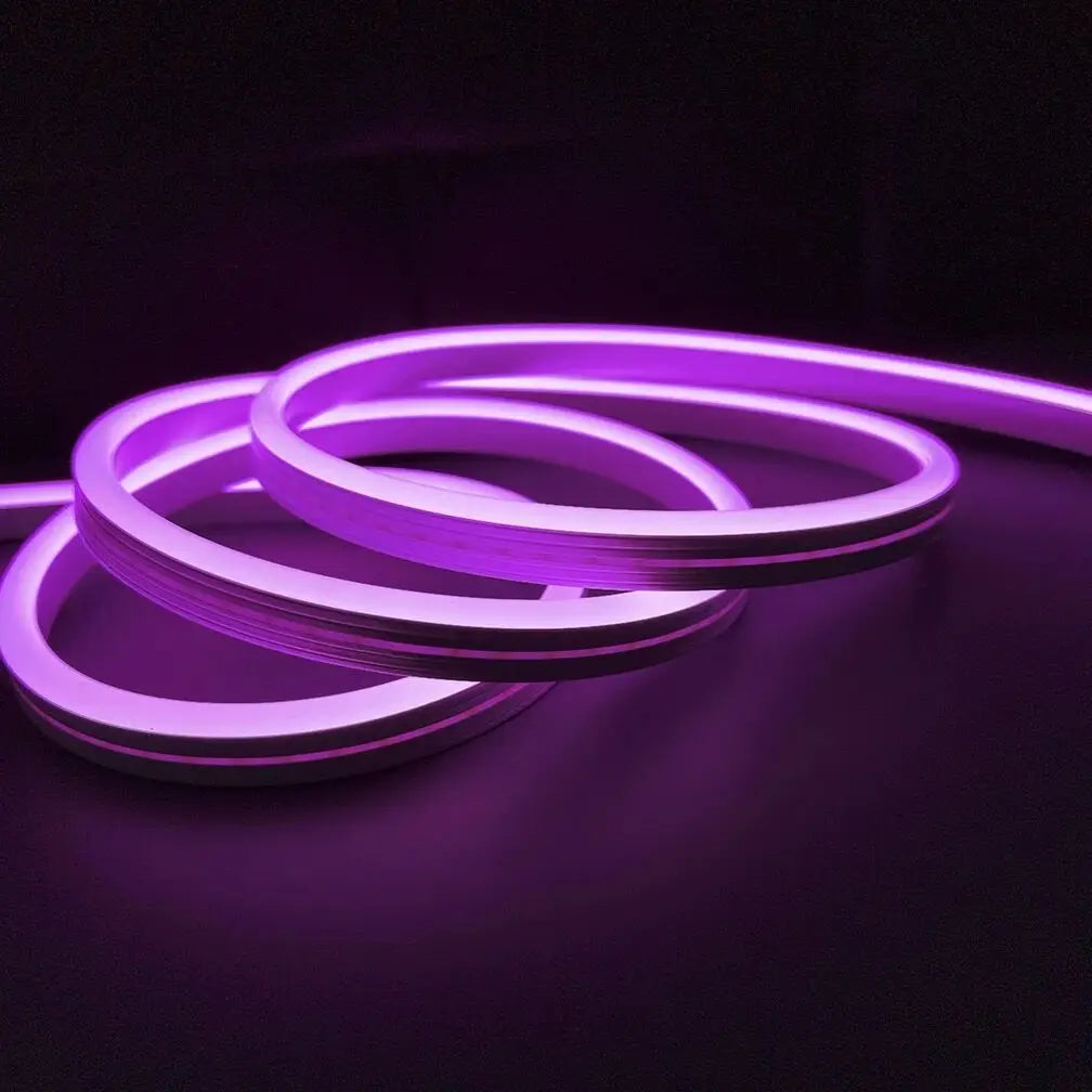 12V Led Neon Strip Lights Flex Tape Ribbon Lamp Rope Waterproof Silicone Tube Bar 1cm 1led Cut DIY Ad Sign Board Billboard