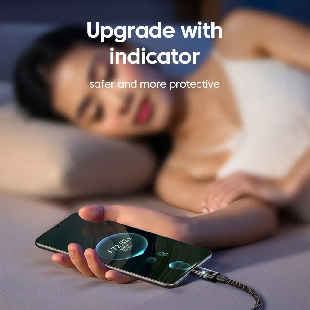 NNBILI USB C Quick Charging Cable 240W Nylon Braided Transparent Type C High-speed Charger Wire for Samsung Huawei Mi Data Line