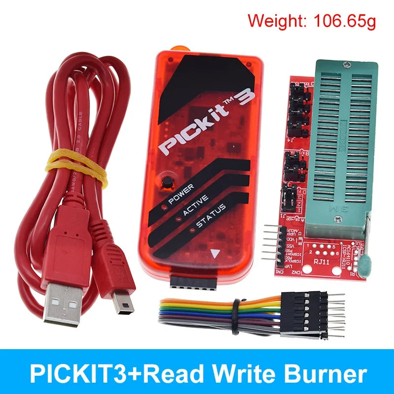 TZT PICKit2 PICKIT3 PICKit3.5 Programmer + PIC ICD2 PICKit 2 PICKIT 3 PICKIT 3.5 Programming Adapter Universal Programmer Seat