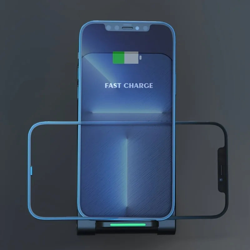 15W Wireless Charger Fast Charging Stand Induction Folding Dock Station Pad for iPhone 15 16 Pro Max Samsung Xiaomi 14  Huawei