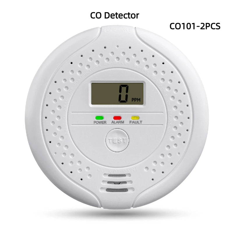 Independent CO Alarm Sensor Carbon Monoxide Alarm Detector High Sensitive Warning LCD Display CO Alarm With UL2034