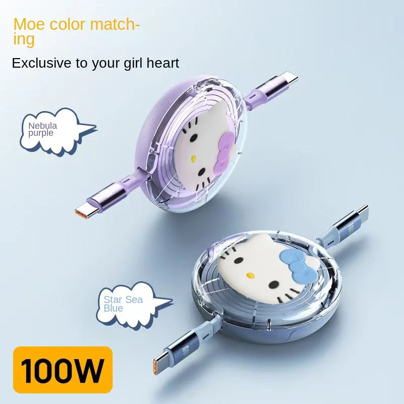 PD 100W Cable USB Type C to Type C Fast Charging USB C to USB C Cable for iphone 15 Huawe