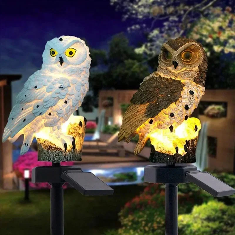 Solar Powered Owl Animal Lawn Lamp Solar Led Light Outdoor Garden Decoration Lamp Waterproof Solar Lights