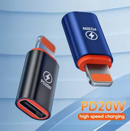 1-4Pcs PD20W USB Type C To Lightning charge Adapter for iOS Lightning Male to Type C Female Connector Converter for iPhone iPad