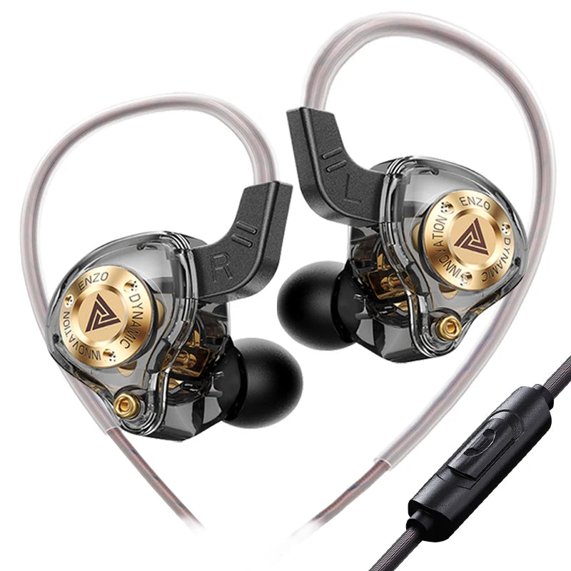Dynamic Surround Sound Bass Earphones Earbud 3.5MM AUX In-Ear Monitor Headphones HIFI Noise Cancelling Sport Headset