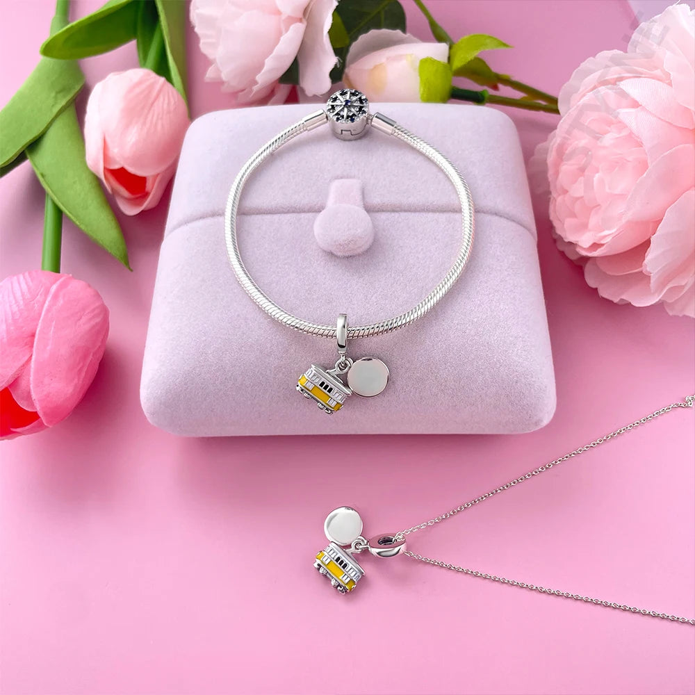 Sterling Silver 925 Gold Glow in The Dark Firefly Pendant Fit Bracelet Women DIY Pendant for Jewelry Making Gifts