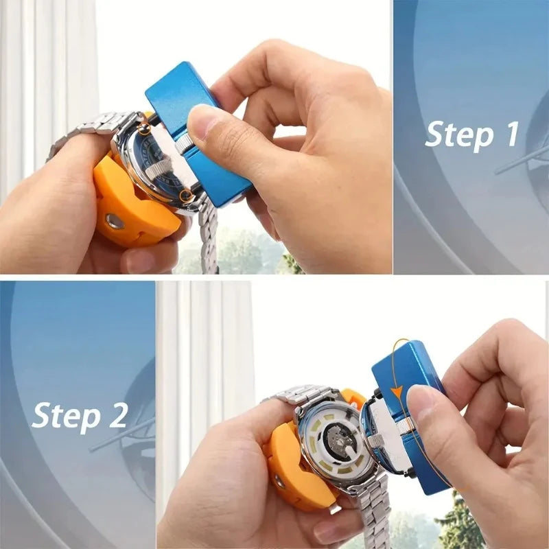 3 in 1 Repair Tool Set Watch Back Remover Tool Adjustable Opener Back Case Remover Watch Case Back Opener Repair Remover Holder