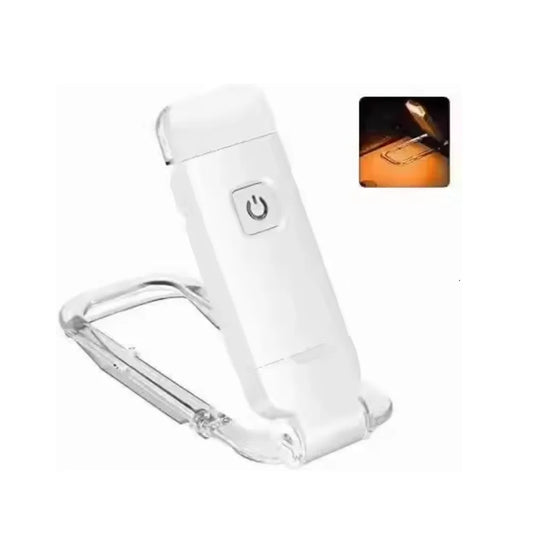 Portable Rechargeable Book Lamp 3 Brightness Levels Flexible Clip On Book Lights LED Desk Reading Light for Kids Bookmark Lamp