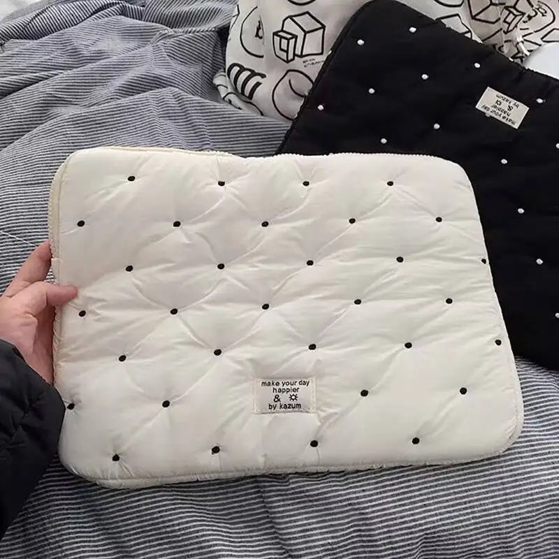 Laptop bag for macbook air 13 case 13-14 Inch puffy notebook pouch 15-16Inch Cute laptop sleeve 9-11 Inch Tablet Sleeve girl bag