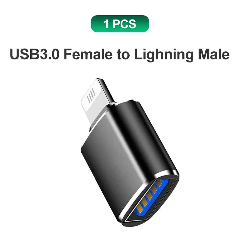 Type C to USB Adapter 3.0 USB-C 3.1 Male OTG A Female Data Connector For MacBook Pro iPad Mini 6/Pro MacBook Air Type C Devices