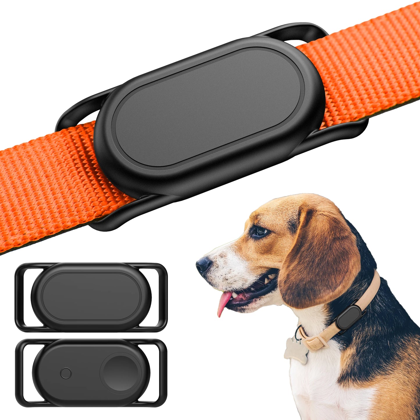 for Samsung Galaxy SmartTag2 Dog Collar Holder, 2 Pack Waterproof Silicone Case for Galaxy Smart Tag 2 Pet Dog Cat Collars