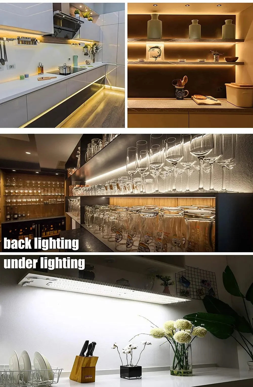 USB LED Light Strip Hand Scan Sensor Light 60LEDs/m DC5V Waterproof BackLight Flexible Lights Strip for Stairs Cabinets Bedroom