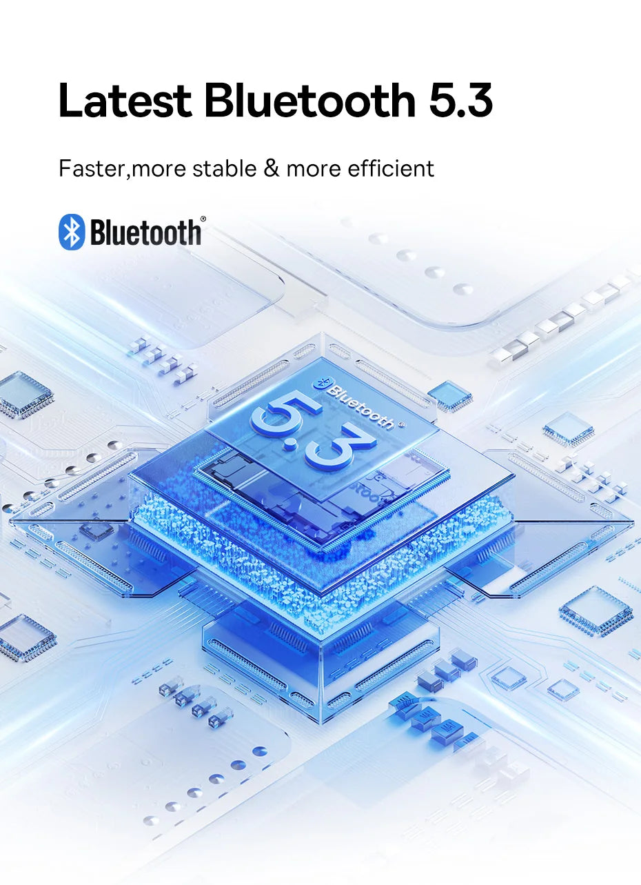 Baseus H1i ANC Wireless Bowie Headphone Bluetooth 5.3 Noise Cancellation Hi-Res 38db 3D Spatial Audio Ear Headsets