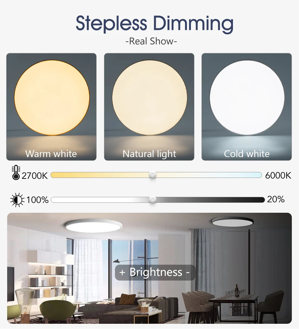 MARPOU Smart ceiling lamp led lamp for bedroom ceiling lights with Remote control Dimmable led lights for room Living room