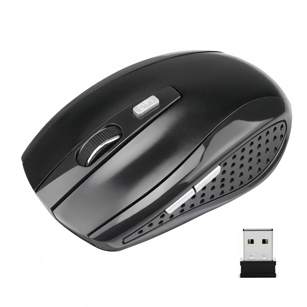 2.4G Wireless Mouse Bluetooth Mouse Ergonomic 800/1200/1600DPI 6 Mute Buttons Mouse For MacBook Tablet Laptops Computer PC