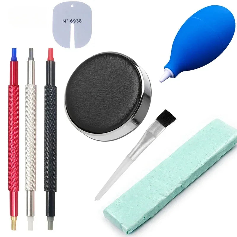 6/8PCS Watch Dust Air Blower Pump Rubber Cleaning Wristwatch Parts Cleaner Brush Tool Cleaning Suit Watch Repair Tool Care Kit