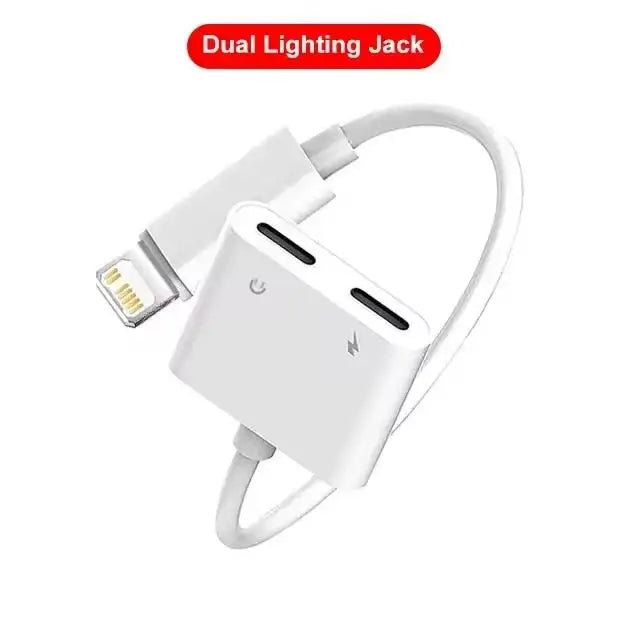 2 in 1 Dual USB Splitter DAC Fast Charge Type-C Adapter and Type C to 3.5mm headphone jack OTG adapter For iPhone 15 HUAWEI