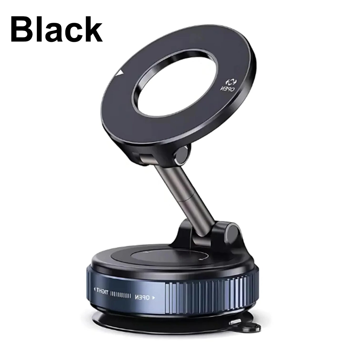 K007 For iphone 14 15 16 Strong Magnetic Car Phone Holder Foldable Design 360° Adjustable Vacuum Mount for Car/Desk/Bathroom Use