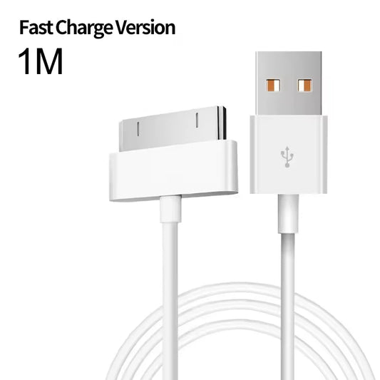 30 Pin USB Cable Charge Fast Charging for iPhone 4S 4 3GS 3G iPad 1 2 3 iPod Nano itouch 30 Pin Charger Adapter Data Sync Cord