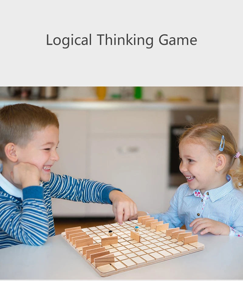 Children Logical Thinking Games Wooden Chess Toys Parent-Child Interactive Board Games Educational Toys For Kids Brain Training