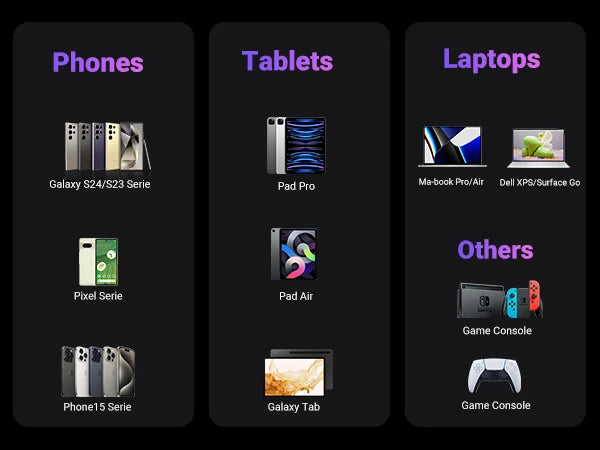 AUFU 16pin 180 Rotate Magnetic Cable 240W Fast Charging Micro USB Type C Cable For iPhone Xiaomi Samsung Magnet USB Phone Cable